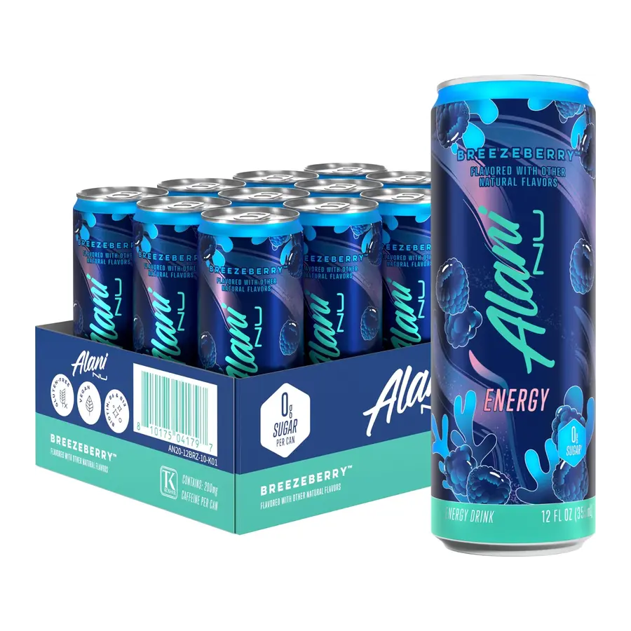Alani Nu Breezeberry — available in Julian's Vending machines