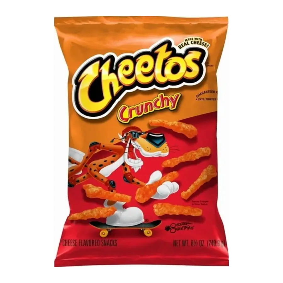 Cheetos Crunchy — available in Julian's Vending machines