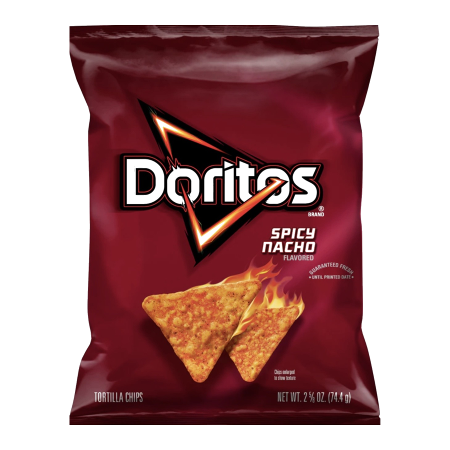 Doritos Spicy Nacho — available in Julian's Vending machines