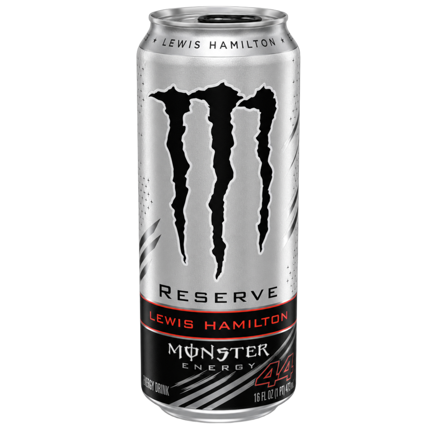 Monster Lewis Hamilton Reserve — available in Julian's Vending machines