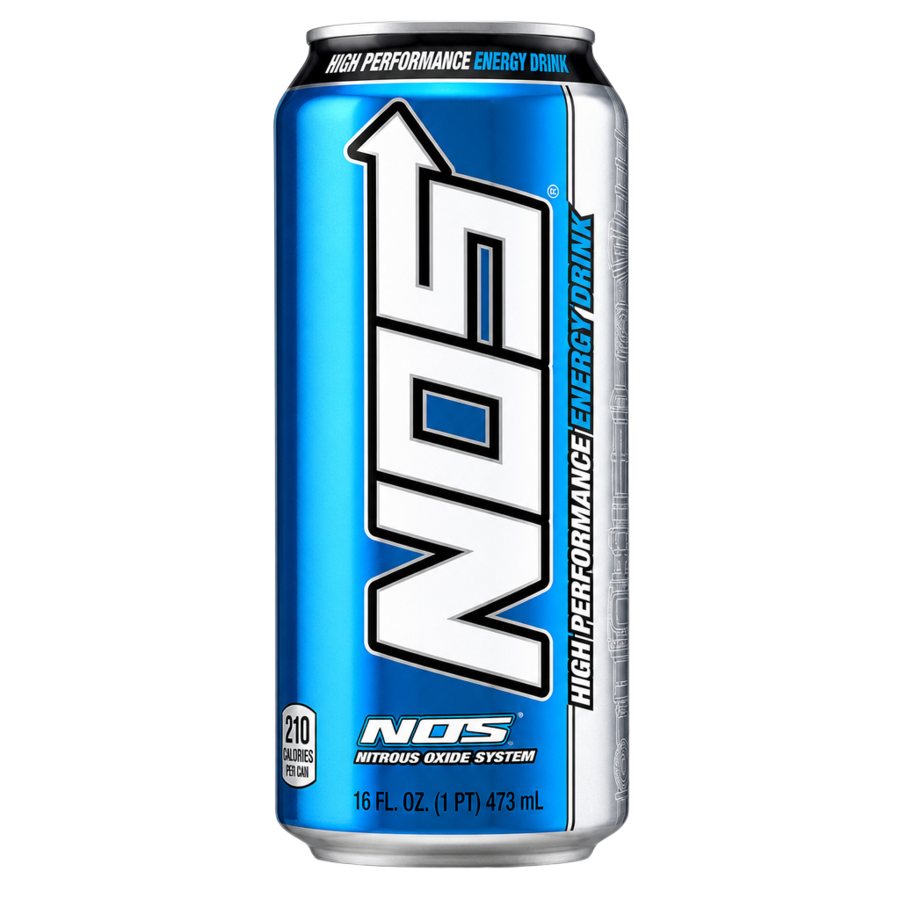 NOS Energy Drink — available in Julian's Vending machines