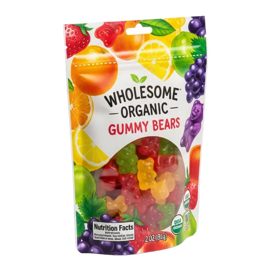 Organic Gummy Bears — available in Julian's Vending machines