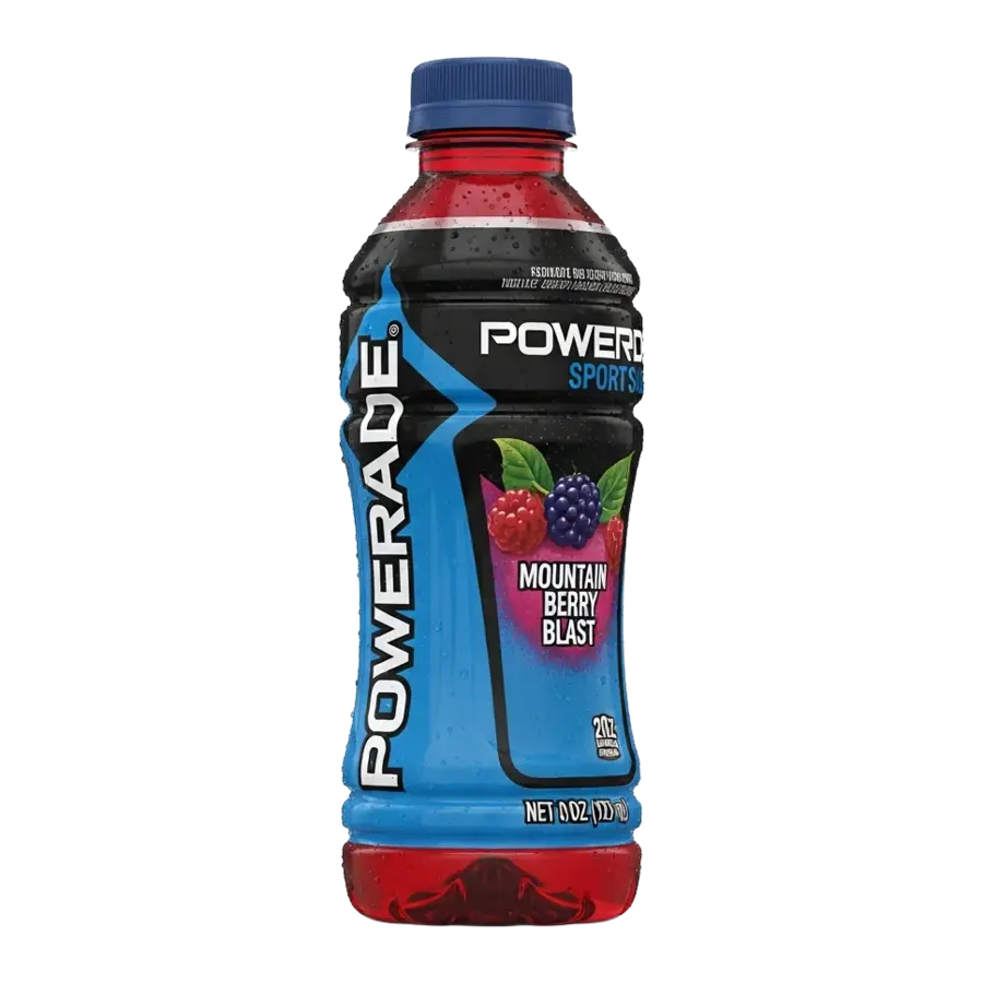 Powerade Mountain Blast — available in Julian's Vending machines