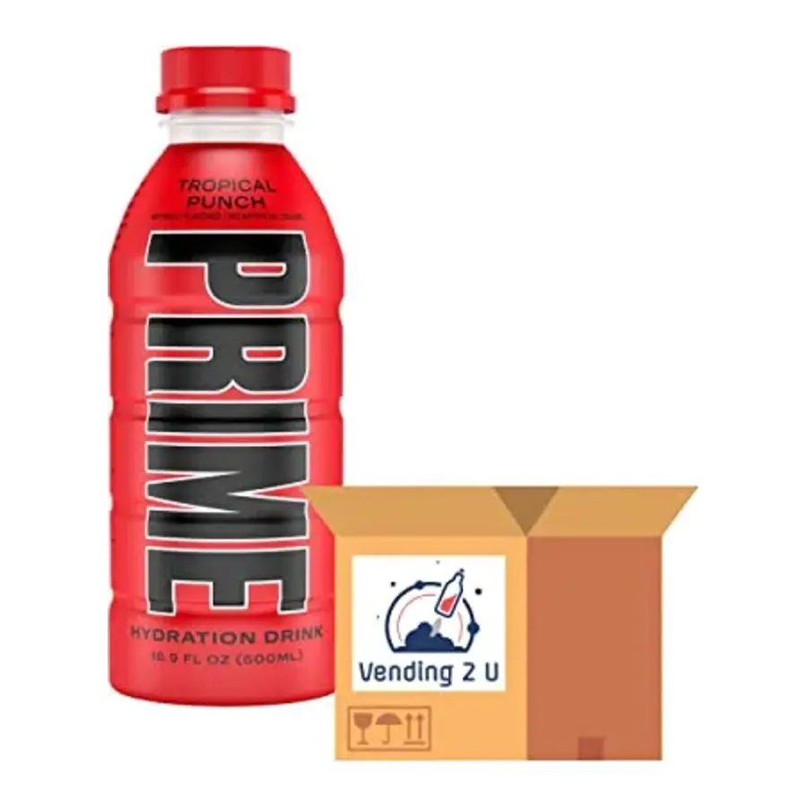 PRIME Tropical Punch — available in Julian's Vending machines