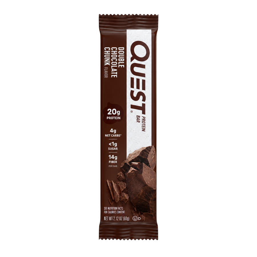 Quest Double Choc Chunk — available in Julian's Vending machines