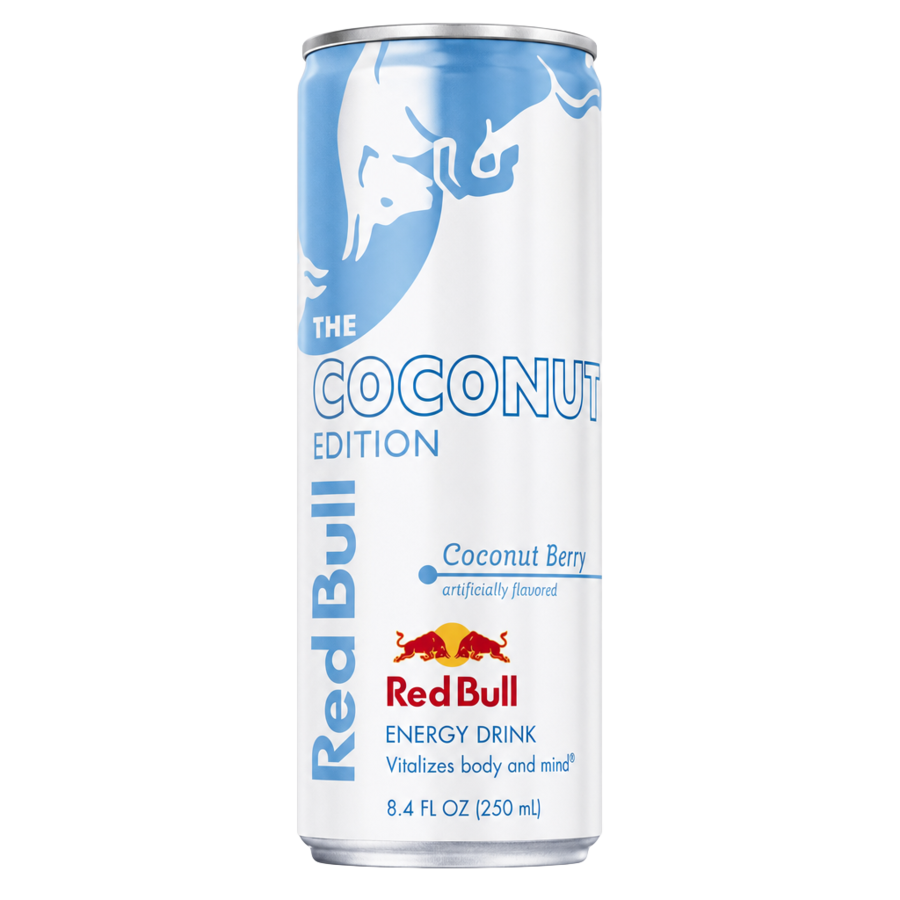Red Bull Coconut Edition — available in Julian's Vending machines