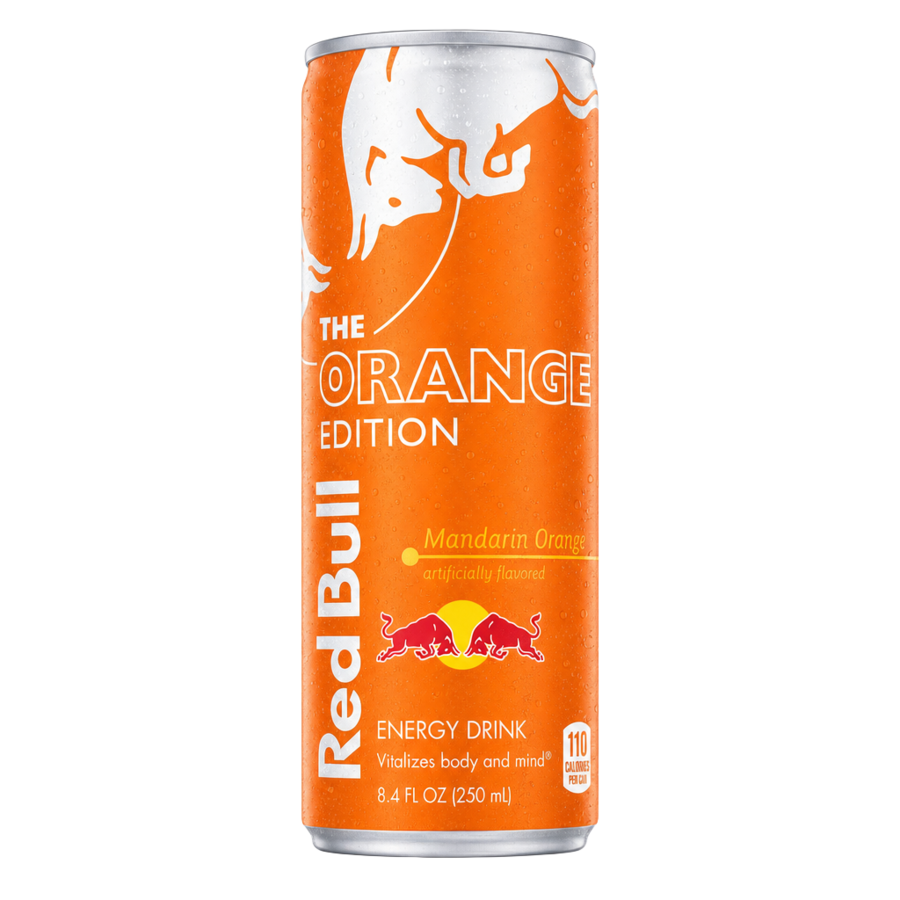 Red Bull Orange Edition — available in Julian's Vending machines