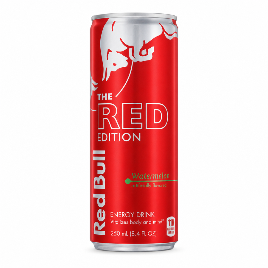 Red Bull Red Edition — available in Julian's Vending machines