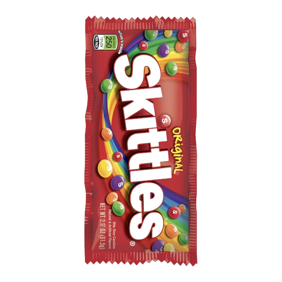 Skittles — available in Julian's Vending machines