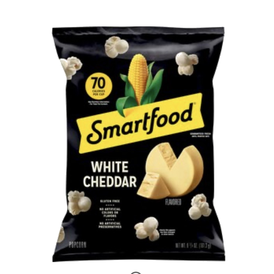 Smartfood White Cheddar — available in Julian's Vending machines