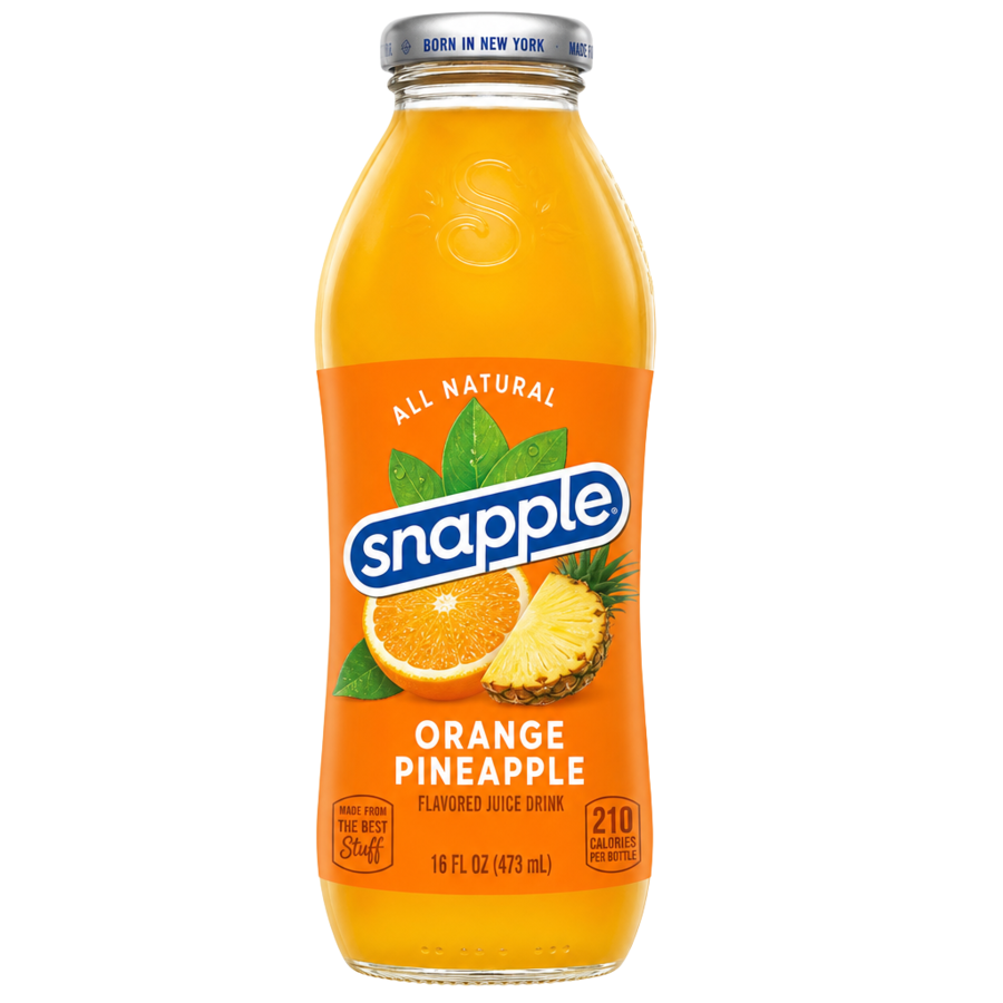 Snapple Orange Pineapple — available in Julian's Vending machines