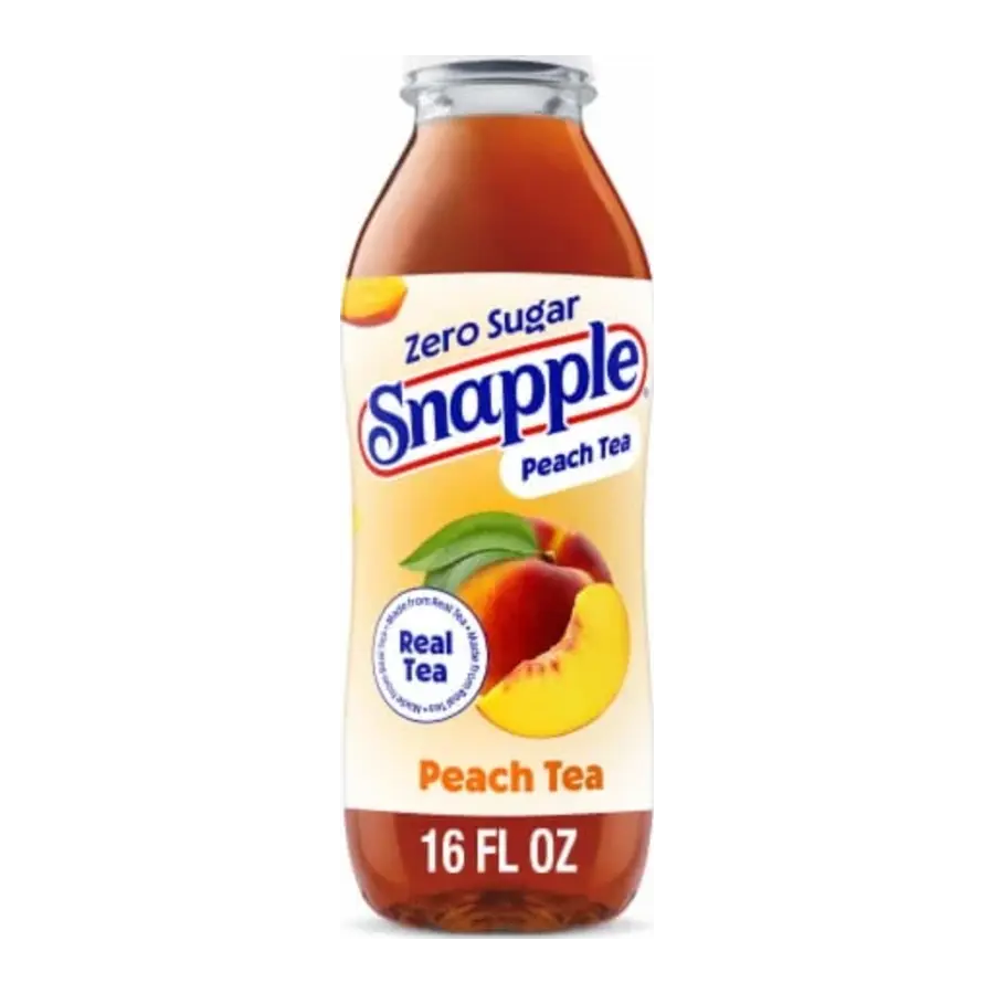 Snapple Peach Tea — available in Julian's Vending machines