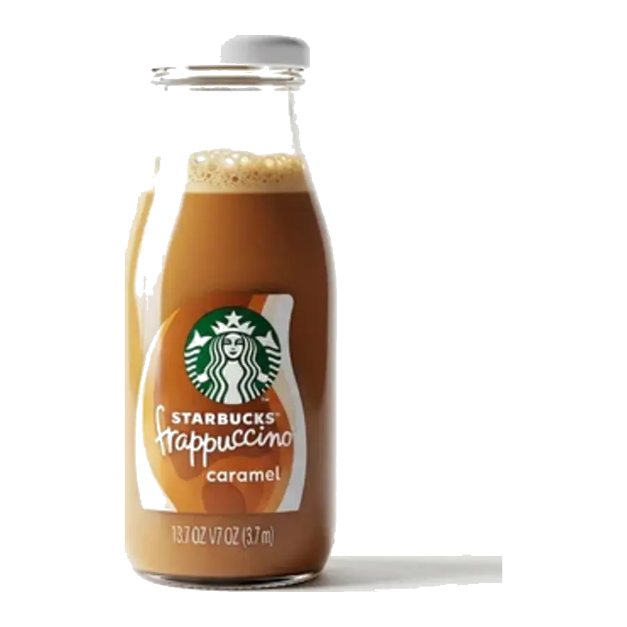 Starbucks Caramel Frap — available in Julian's Vending machines