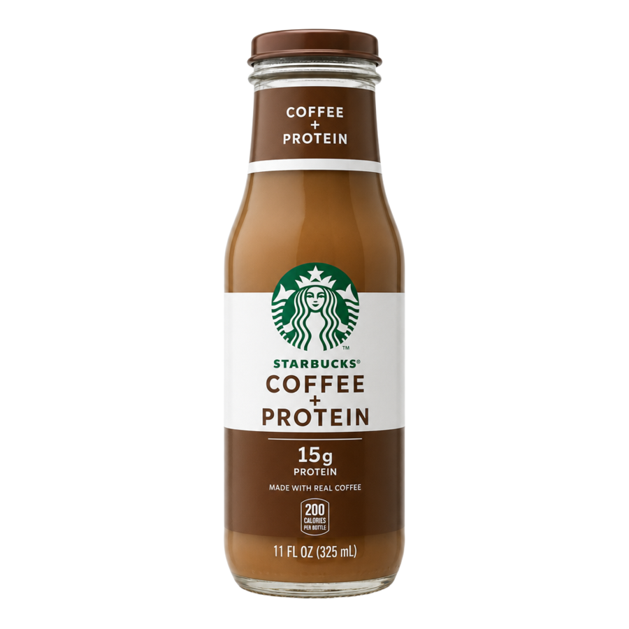 Starbucks Coffee + Protein — available in Julian's Vending machines